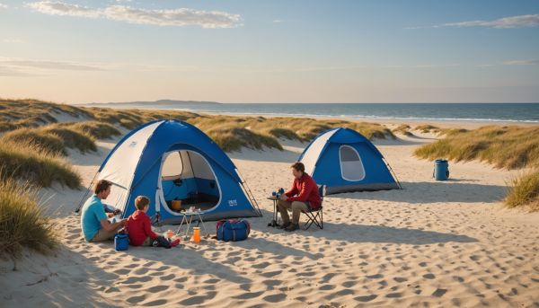 Camping famille au bord de mer