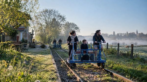 Quels sont les parcours et tarifs du vélo rail de Commequiers ?